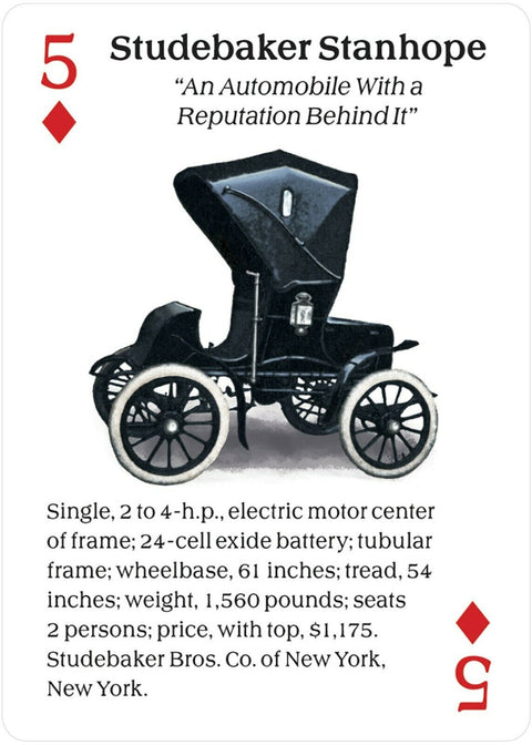 Turn Of The Century Motor Cars Playing Cards Deck US Games Systems NEW