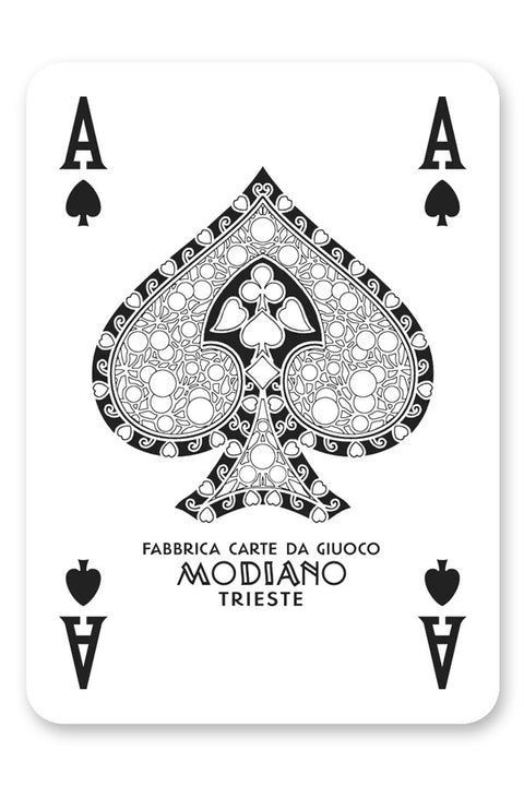 Poker Club Red Back Playing Cards Deck Poker Size Made In Italy Modiano 300382