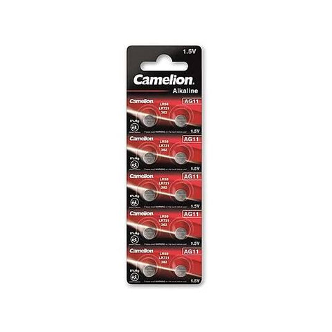 10 Camelion Lr721 Alkaline Batteries 162 361/362 Ag11 Lr58 1.5V 10Bl 2027 NEW