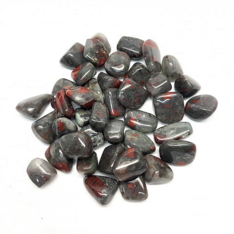 24 Small African Tumble Stones Bloodstone - Sephtonite Gems Ancient Wisdom NEW