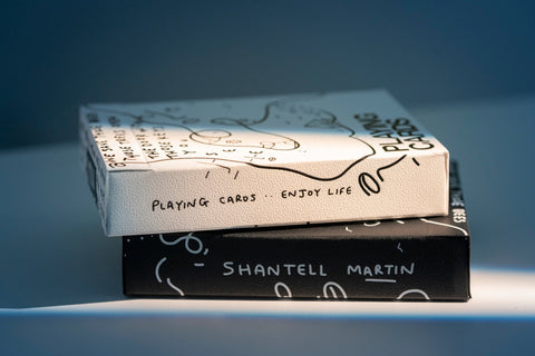2x Shantell Martin Whitney White And Black Bundle Theory 11 Playing Cards T1149