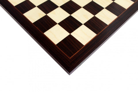 Italfama Hand-Carved Mahogany Chess Set with Board, Made in Italy, 39.5cm