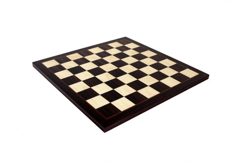 Italfama Hand-Carved Mahogany Chess Set with Board, Made in Italy, 39.5cm