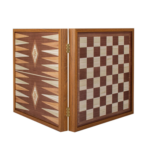 4-in-1 Classic Game Set: Chess, Backgammon, Ludo & Snakes