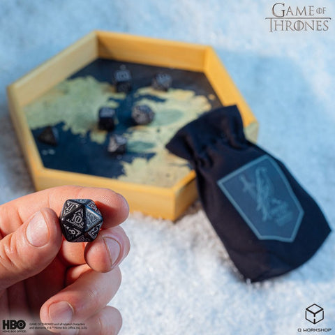 Game of Thrones Night's Watch Dice Set 8pc Q-Workshop RPG Official DND