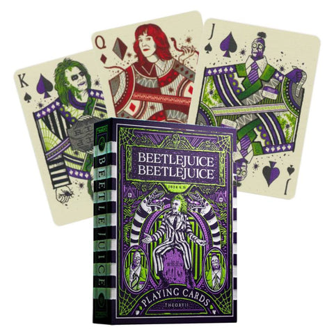 Beetlejuice Playing Cards Theory 11 Green Purple Poker Deck