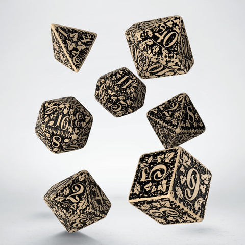 Forest 3D Taiga Dice Set Beige And Black Story Role Playing Games Q-Workshop NEW