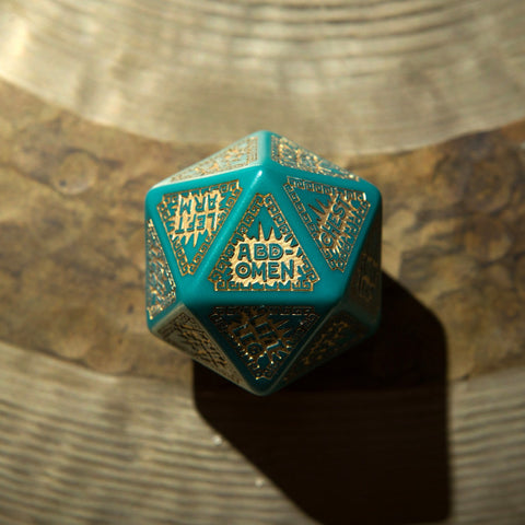 Runequest Turquoise And Gold Expansion Dice Set Rpg Playing Games Q-Workshop NEW