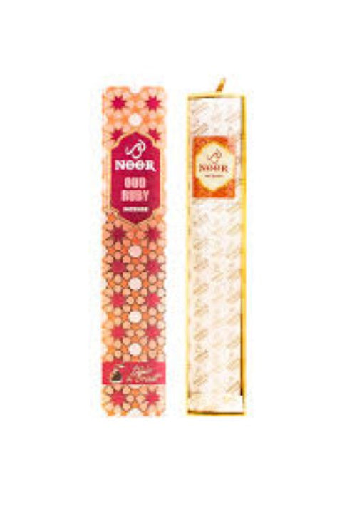 Noor Oud Incense Ruby 15g – Exotic Agarwood Oudh, Made in India