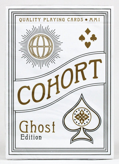 Ellusionist Cohort Ghost Edition Playing Cards Deck Gold White Magic Tricks NEW