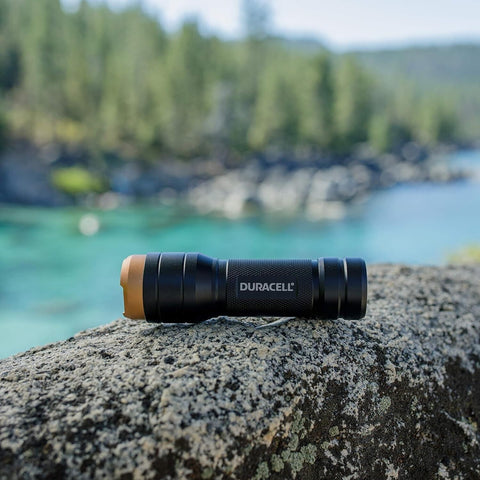 Duracell 250 Lumens Aluminum Flashlight + 3 Aaa Batteries Included Compact