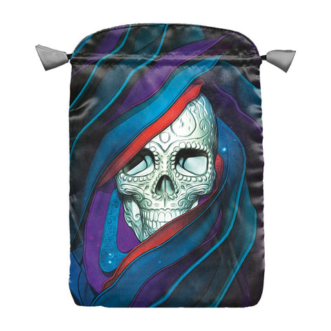 Santa Muerte Skull Satin Bag Printed For Cards Lo Scarabeo 160X225 Mm NEW