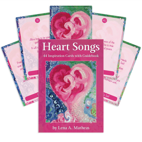 Heart Songs Inspirational Cards Pink Deck Lena Matheas Animal Dreaming Ad15