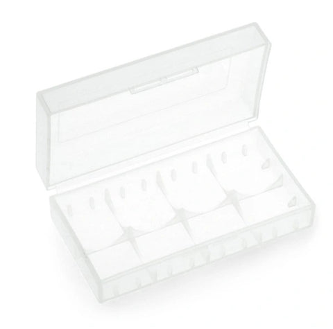 Battery Box Case For 2 18650 Batteries Storage Clear Plastic