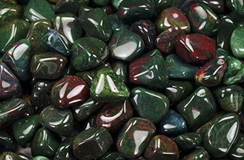 24 Tumble Stones - Bloodstone L (B Grade) Gemstones Talisman Ancient Wisdom NEW