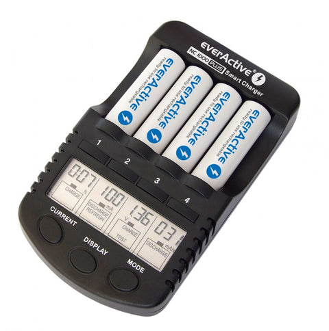 Everactive Intelligent Charger Nc-1000 Plus Black 12V Lcd USb Dc-1500Ma NEW