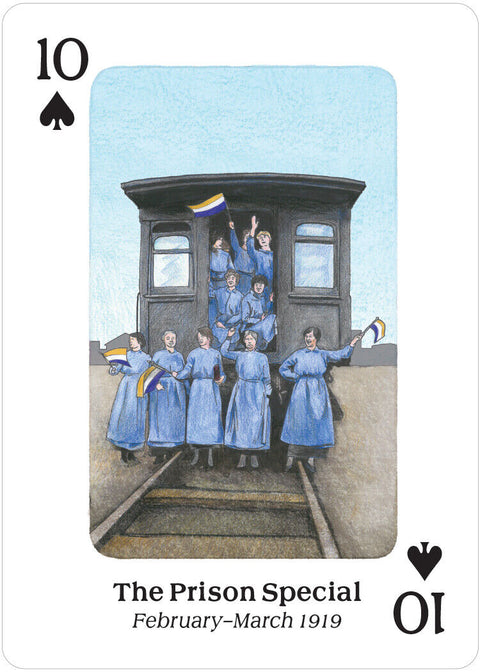 Womens Suffrage Playing Cards Deck Booklet Illustrated US Games Women'S Blue NEW