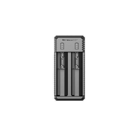 Nitecore Ui2 Portable Dual-Slot USb Battery Charger Batteries Not Included 3.6 V