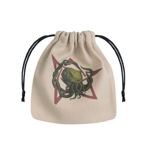 Call Of Cthulhu Beige & Multicolor Dice Bag Roleplaying Q-Workshop Rpg Bcth103