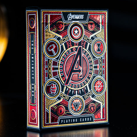 Avengers Red Edition The Infinity Saga Theory 11 Playing Cards Marvel Saga