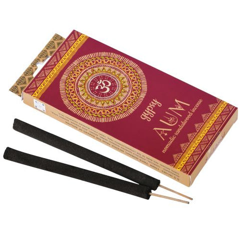 Gypsy Nomadic Incense Aum Handmade India Natural Essential Oils 6 Sticks