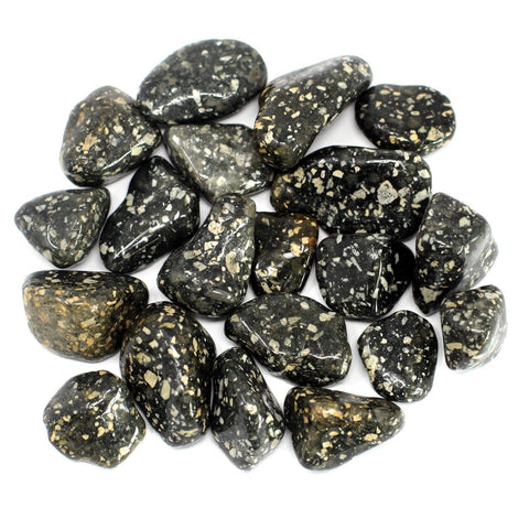 12 Medium African Tumble Stones - Guinea Fowl - Gemstones Ancient Wisdom NEW