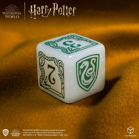 Harry Potter. Slytherin Modern Dice Set White Role Playing Games Q-Workshop NEW