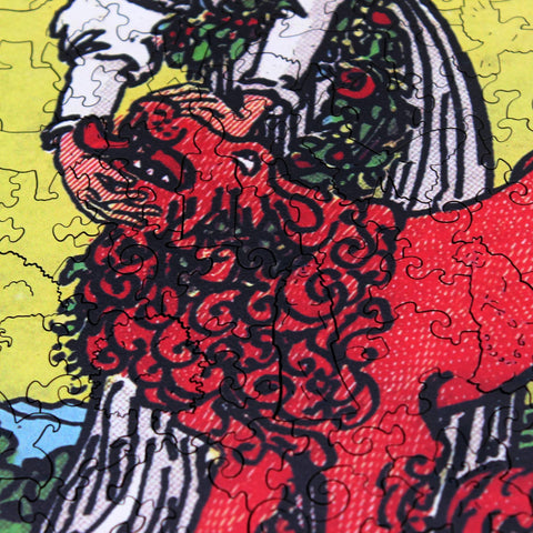 The Strength (Rider-Waite): Tarot Wooden Puzzle 250 pieces Fantasy Puzzles