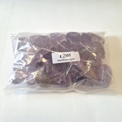 Amethyst Light Tumble Stones Tumble Crystals 500 Grams Pack Lo Scarabeo Cr05