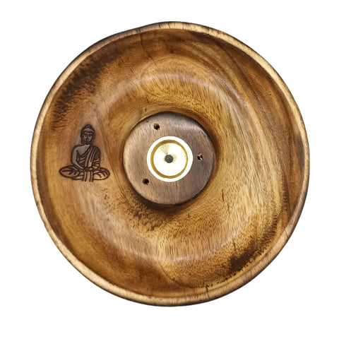 Incense Stick & Cone Burner Disc - Buddha Ancient Wisdom