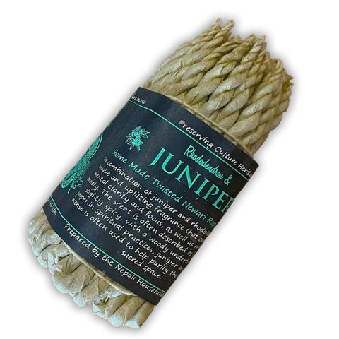 Pure Herbs Rhododendron & Juniper Rope Incense Himalayas Natural Nepali Rope NEW