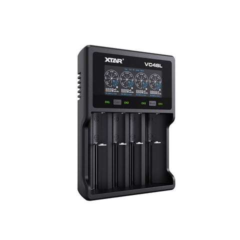 Xtar Vc4Sl Li-Ion Battery Charger Cylindrical Batteries Lcd USb Nimh NEW