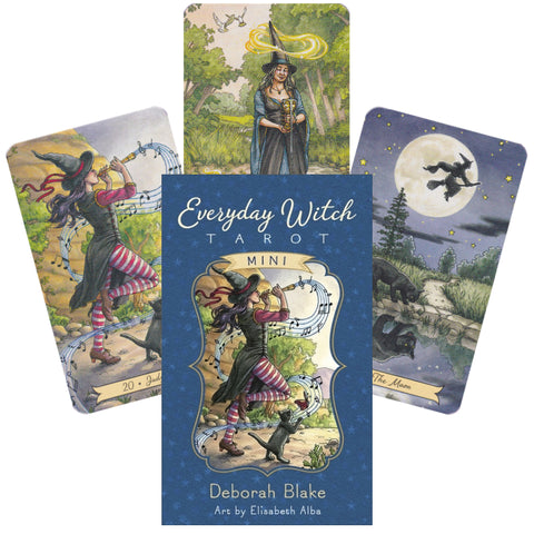 Everyday Witch Tarot Mini Cards Deck Llewellyn Deborah Blake Elisabeth Alba NEW