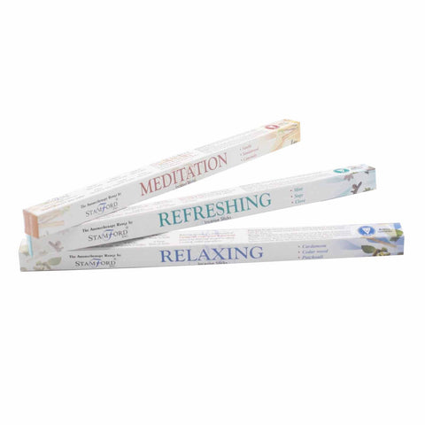 Stamford Aromatherapy Incense Variety Set, 6 Scents, 48 Sticks, India