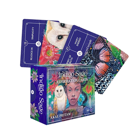 Indigo Sage Affirmation Cards Deck Air Rockpool Akal Pritam Esoteric Rp157