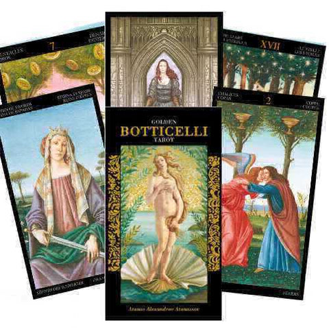 Golden Botticelli Tarot Deck Cards Esoteric Fortune Telling Lo Scarabeo NEW