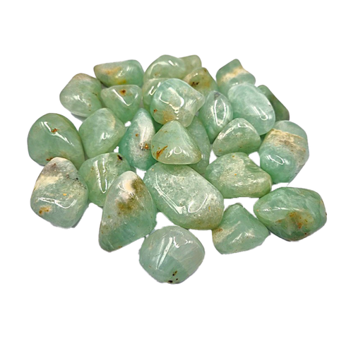 24 Medium Tumble Stones - Prehnite Gemstones Talismans Amulet Ancient Wisdom NEW