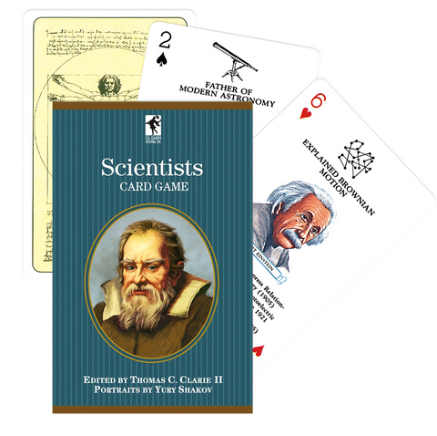 Scientists Playing Cards Deck US Games Educational Card Game Einstein Curie NEW