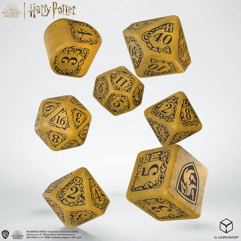 Harry Potter. Hufflepuff Modern Dice Set Yellow Role Games Q-Workshop NEW