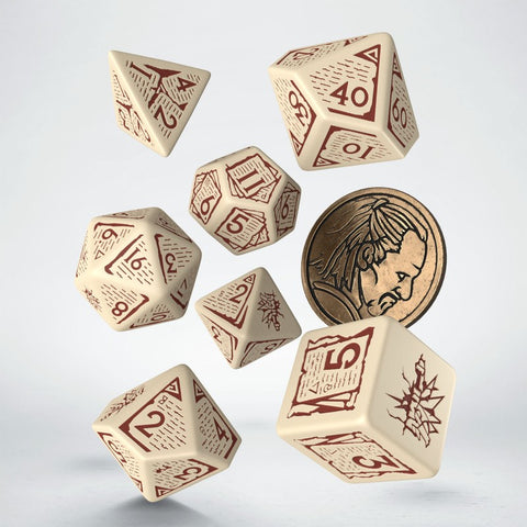 The Witcher Dice Set Vesemir - The Old Wolf Role Playing Games Q-Workshop NEW