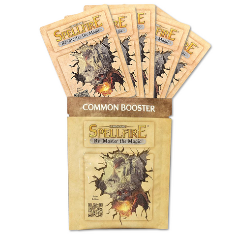 Spellfire Common Booster Pack Five Cards Re-Master The Magic Card Game Spbc0001