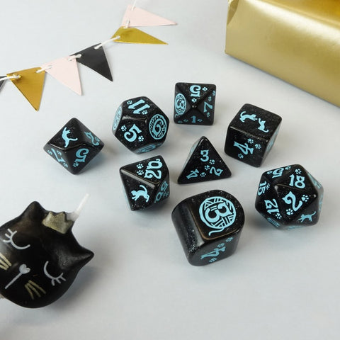 20 years: Cats Dice Set Q-WORKSHOP (limited edition)