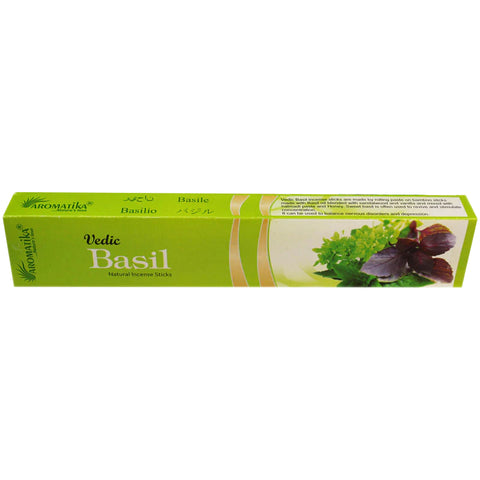 Vedic Basil Natural Incense Sticks Aromatika