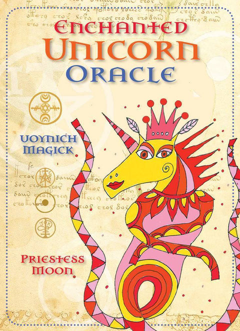 Enchanted Unicorn Oracle Cards Deck By Priestess Moon Rockpool Publishing Rp75