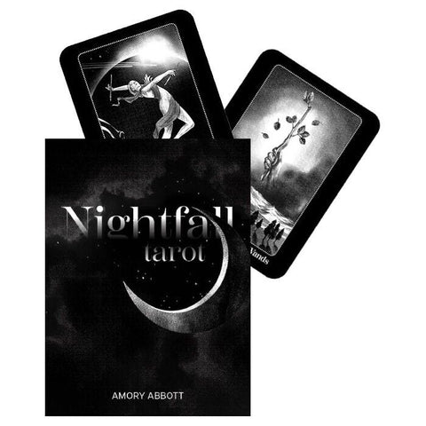 Nightfall Tarot Cards Deck Amory Abbot Schiffer Black Divination Esoteric Sp178