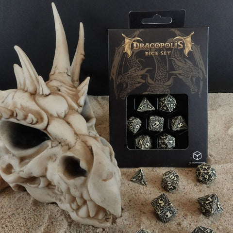 Dracopolis Dice Set - The Scandinavian Blackfang Q-WORKSHOP