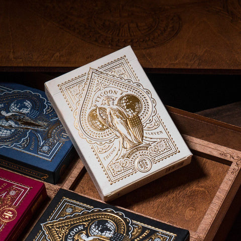 Tycoon White Ivorry Edition Theory 11 Luxury Playing Cards Deck Magic Tricks