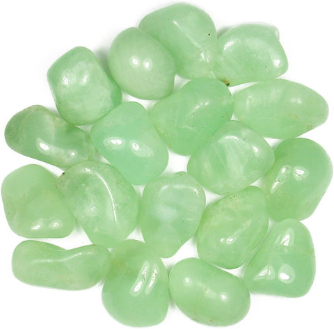 24 Large Tumble Stones - Prehnite A Grade Gemstones Talisman Ancient Wisdom NEW