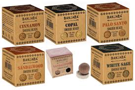 Ancient Wisdom Banjara Cinnamon Smudge Beads 5 Pack with Holder, Incense