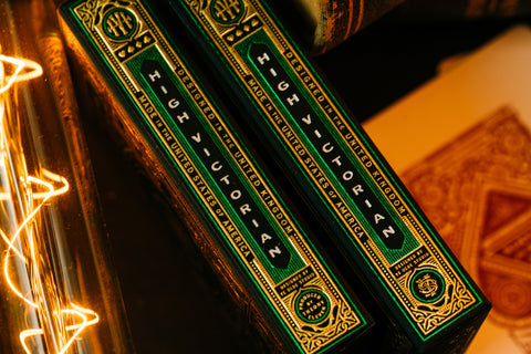High Victorian Green Theory 11 Luxury Playing Cards Deck Magic Tricks Sealed